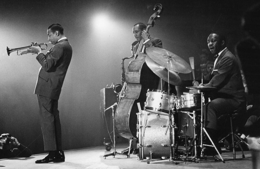 Art Blakey and the Jazz Messengers performing in the 1950s